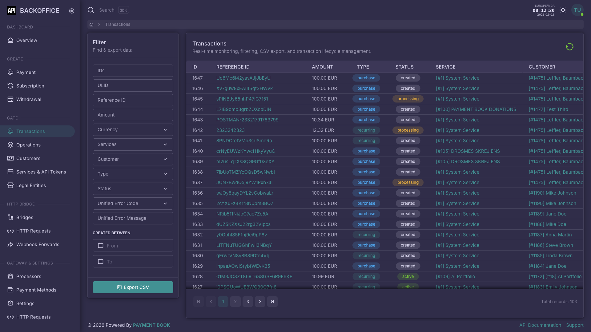 Merchant Backoffice - Dark Theme 3