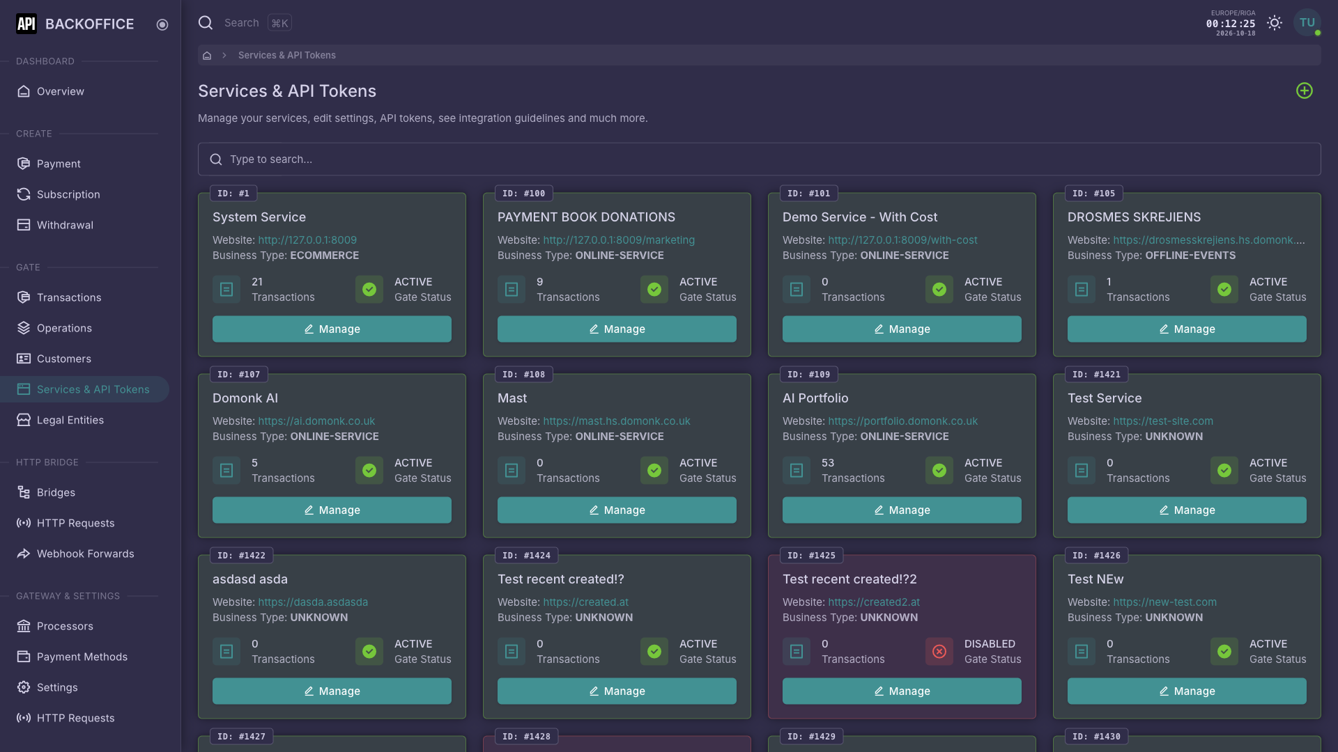 Merchant Backoffice - Dark Theme 4