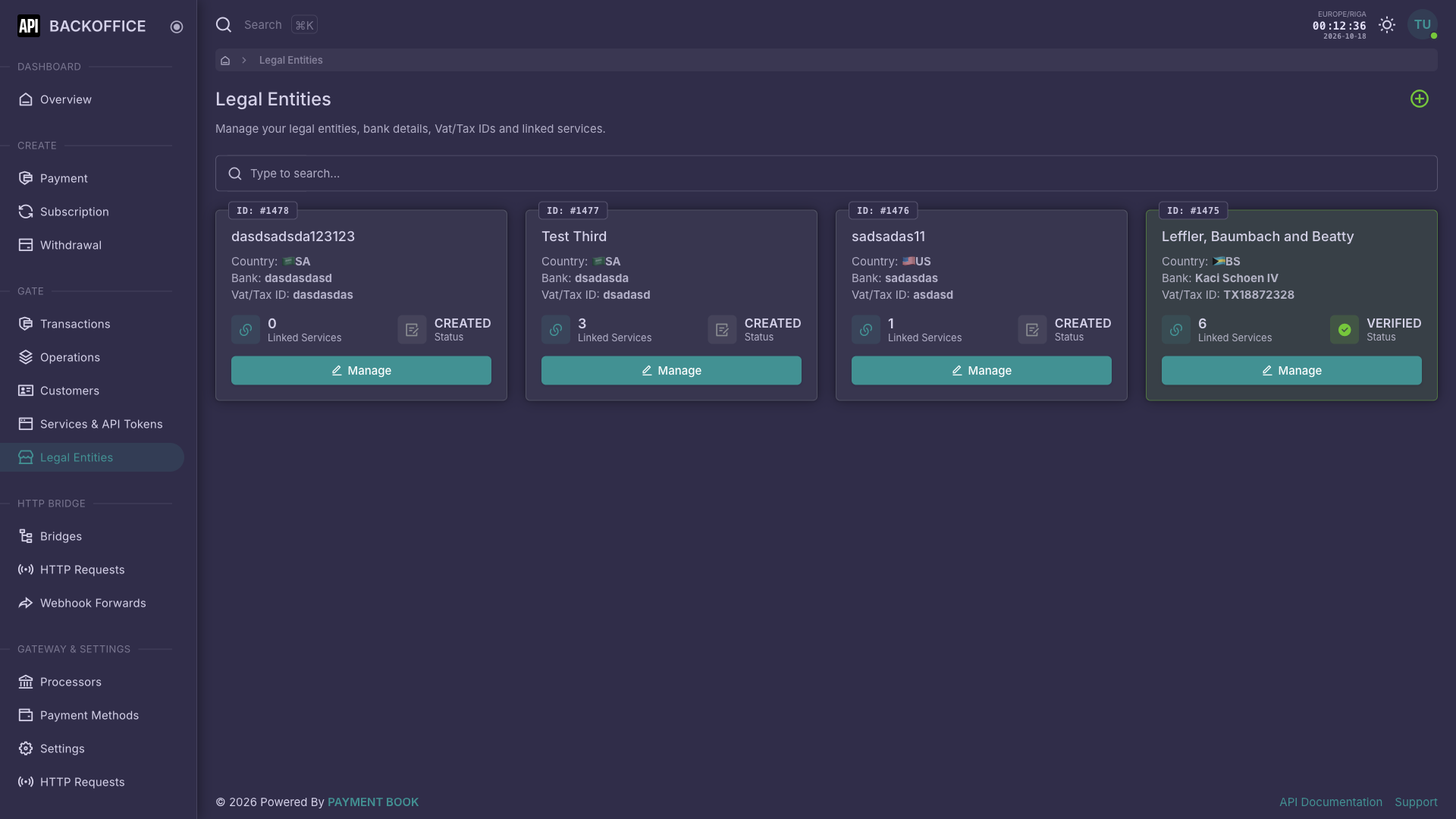 Merchant Backoffice - Dark Theme 6