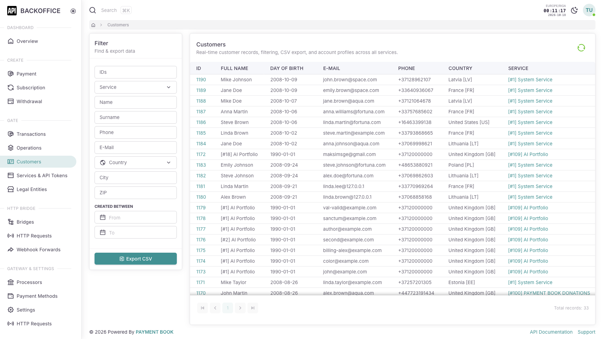 Merchant Backoffice - Light Theme 2