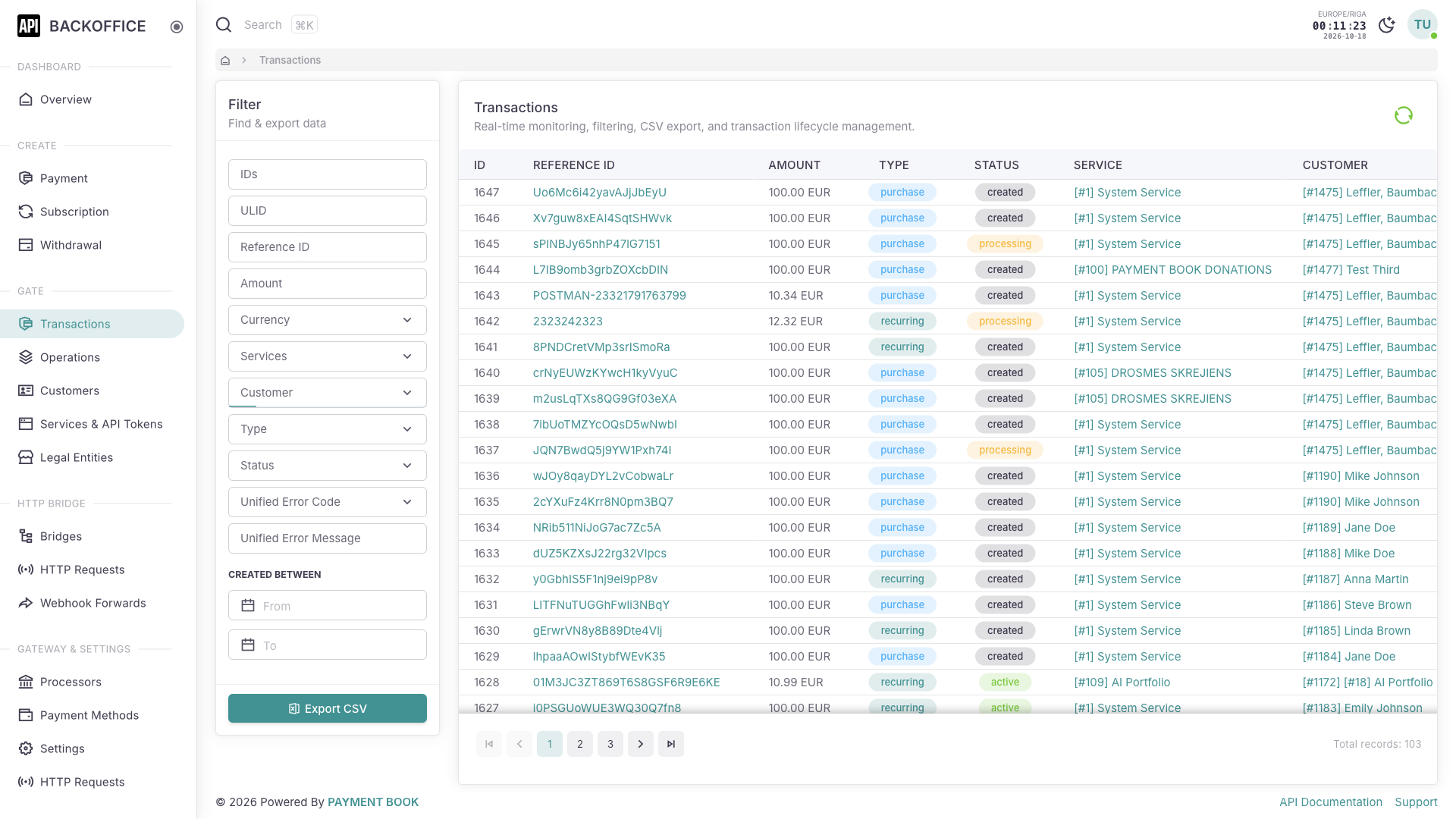 Merchant Backoffice - Light Theme 3