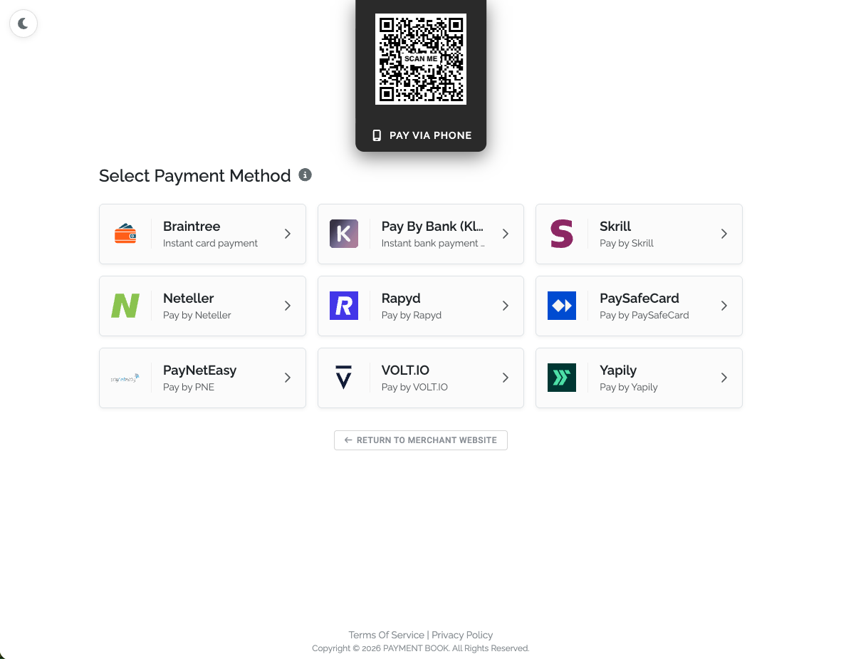 Payment Page - Light Theme 2